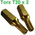View Item Torx T20 Star Pin Screwdriver Security Bit - 2 PK ( star & pin )